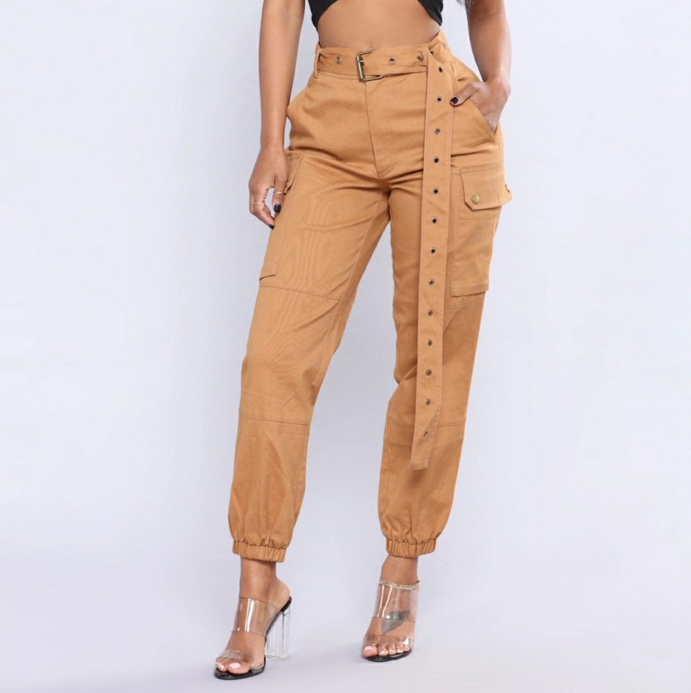 Camel Cargo Pants